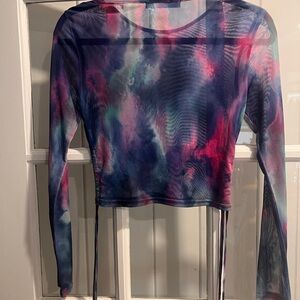 Vibrant Tie-Dye Long Sleeve Top